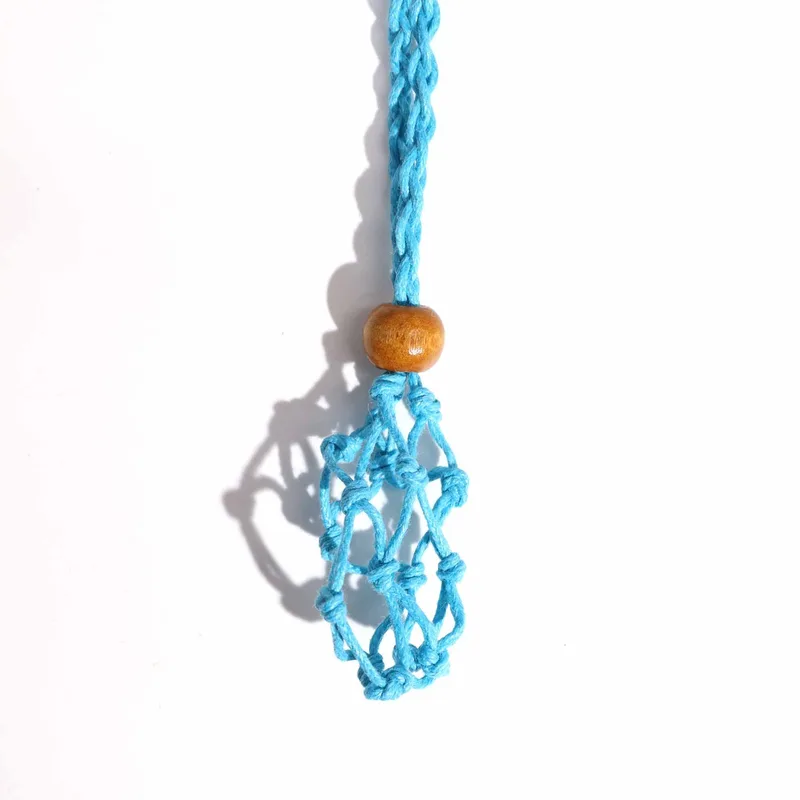 Crystal Gemstone Necklace Cord 45cm/18inch - Blu — foto 2