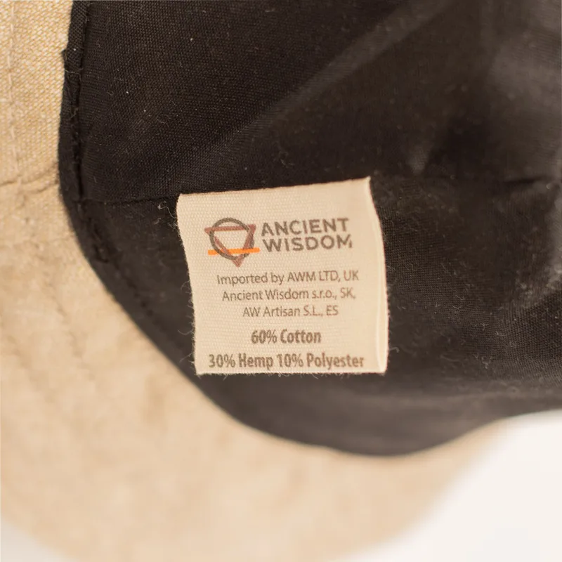Patched Hemp & Cotton Boho Festival Hat Naturale — foto 2