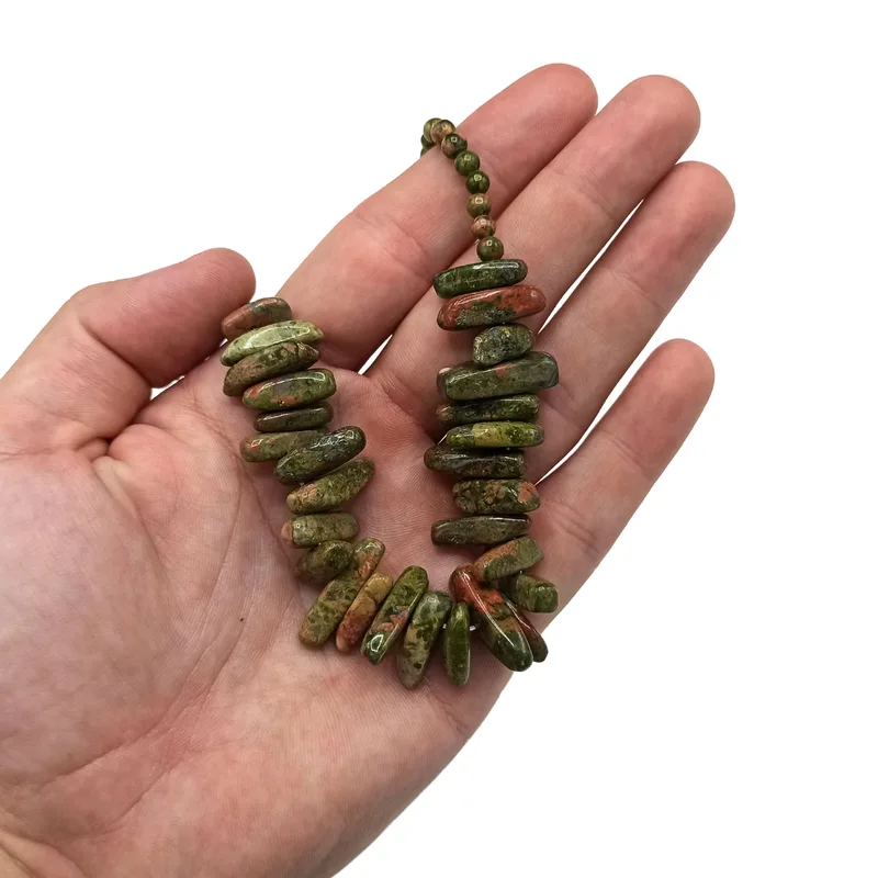 Longstone Gem Necklace Moss Agate — foto 1