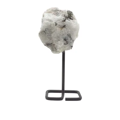 Mineral Specimen on Metal Stand - Rainbow Moonstone — foto 2