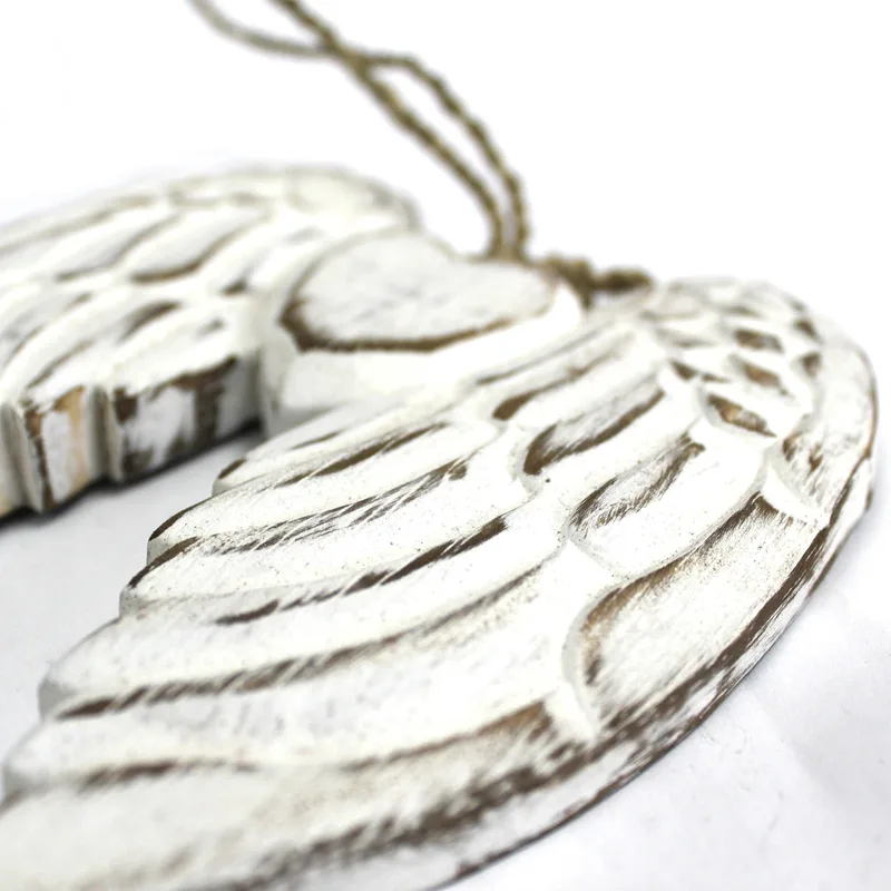 Hand Crafted Double Angel Wing & Heart 24cm — foto 3