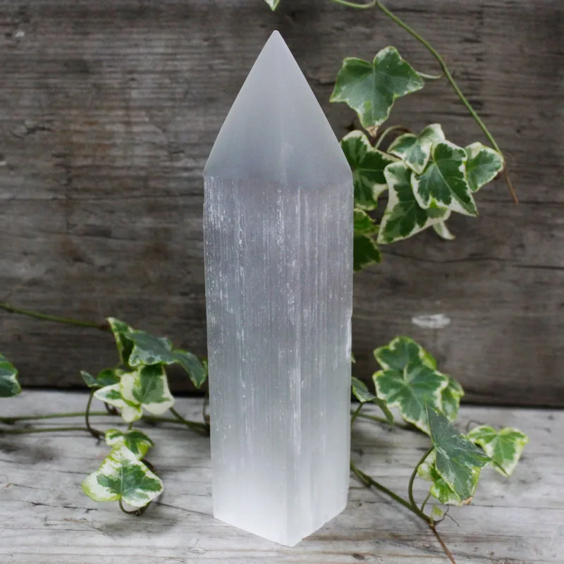 Selenite Pencil Point Tower 20 cm — foto 4