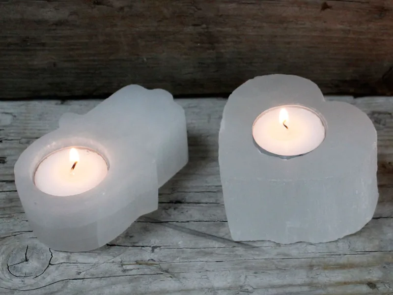 Selenite Heart Candela Porta — foto 2