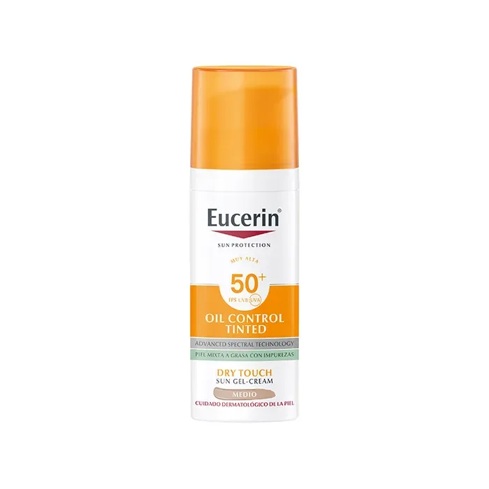 Eucerin Gel Cream Oil Control Colore Medio Spf50+ 50ml