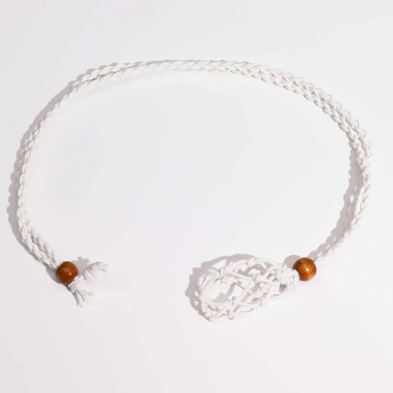 Crystal Gemstone Necklace Cord 45cm/18inch - Bianco — foto 4