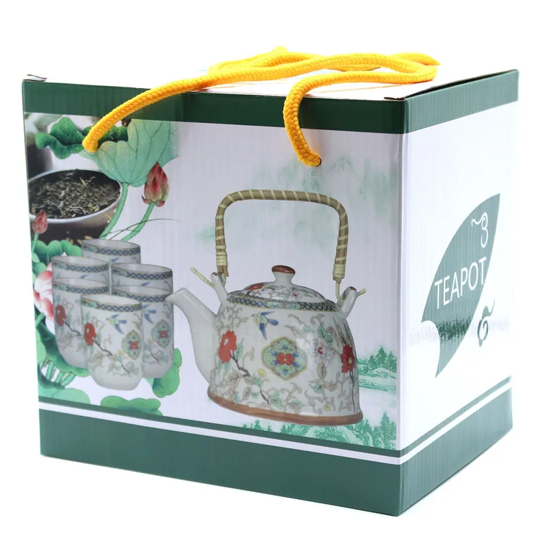 Herbal Teapot Set Bianco Stone Oriental — foto 3