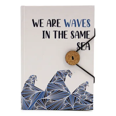 Small Notebook with strap Waves in the same sea — foto 5