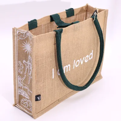 Hop Hare Jute Big Bag - I am Loved — foto 4