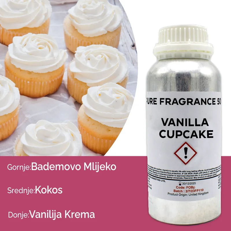 Vaniglia Cupcake Puro Profumo Olio 500ml