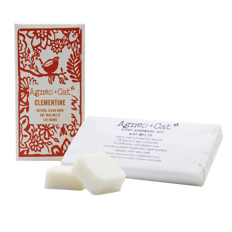 Agnes + Cat Scatola of 8 Cera Melts Clementine