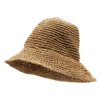 Nomad Sari Floppy Straw Sun Hat - Naturale Coffee — foto 2
