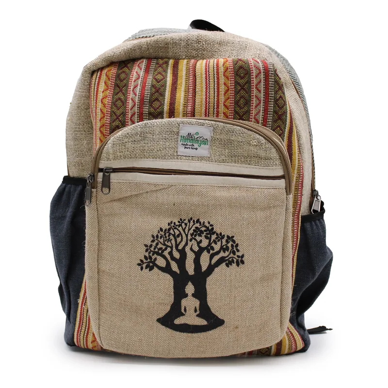 Large Hemp Backpack Bohdi Albero Design