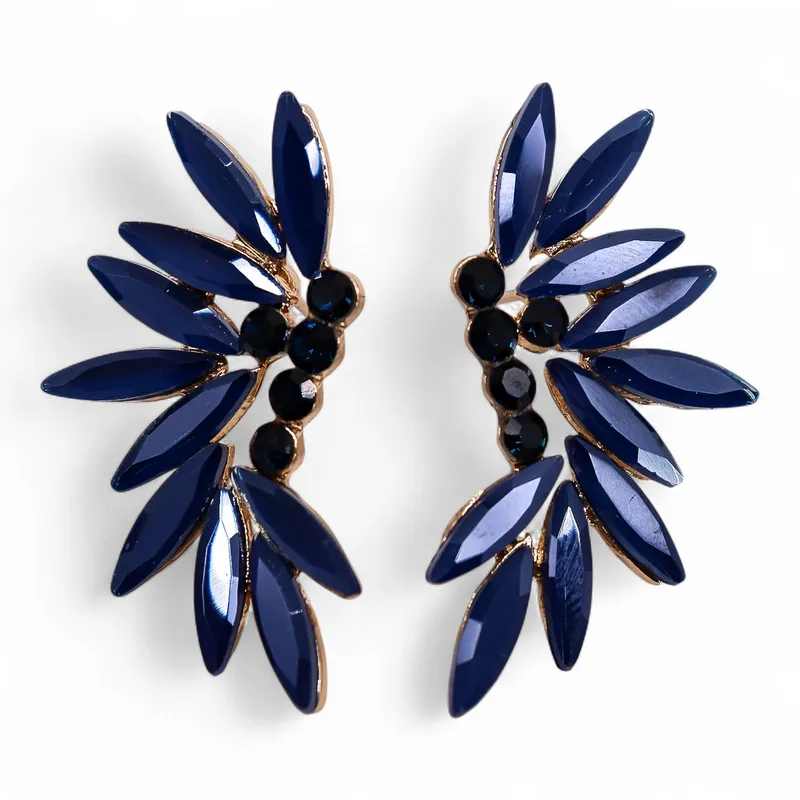 Royal Blu - Vintage Glass - Faries - Earrings — foto 4