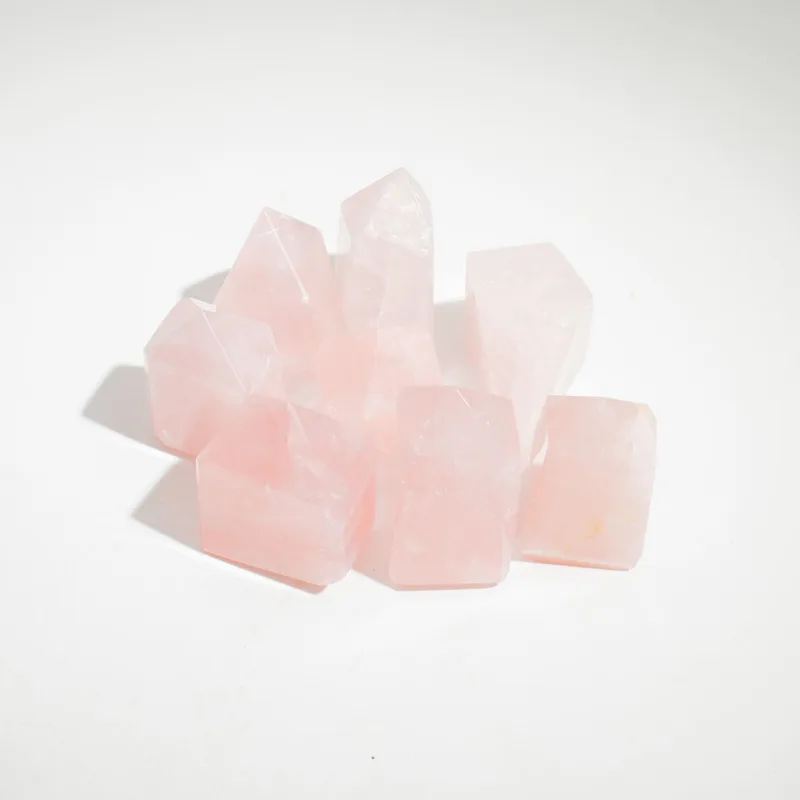 Gemstone Points approx 6cm Indian Rosa Quartz — foto 2