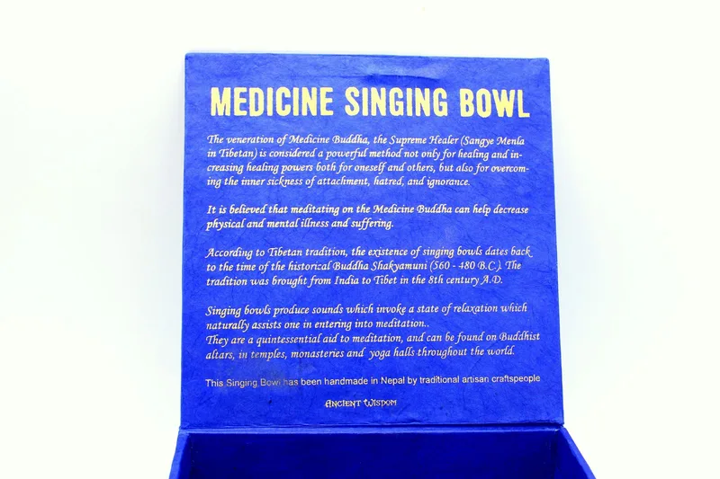 Medicine Buddha Singing Bowl Set 10cm — foto 2