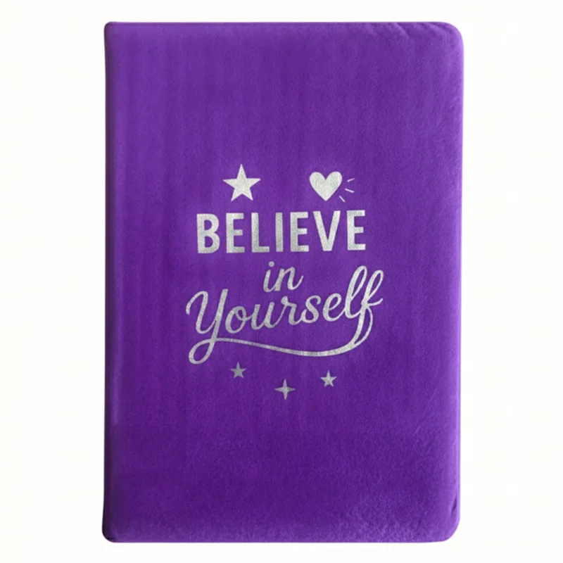 Lavanda Velvet Notebook - 80 pages - Believe Yourself — foto 1