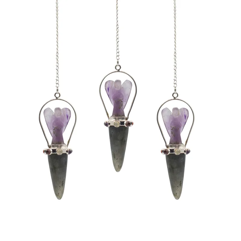 Veilwalker Two Piece Angel Pendulum Chakra Band Labradorite & Amethyst — foto 2