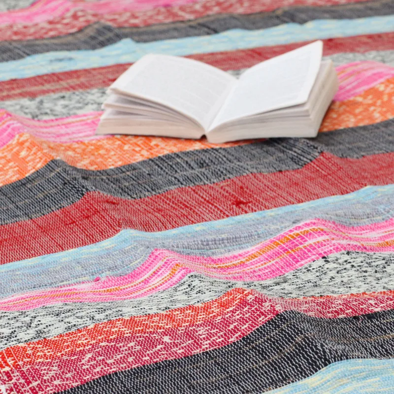 156 x 90cm Ultra Luxury Rag Rug - Naturale