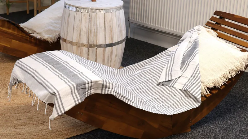 Hamman Spa Towel - Charcoal - 90x170cm — foto 4