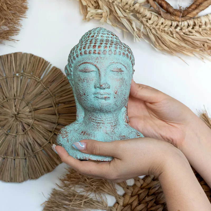 Tranquility Buddha Head Verde Copper — foto 4