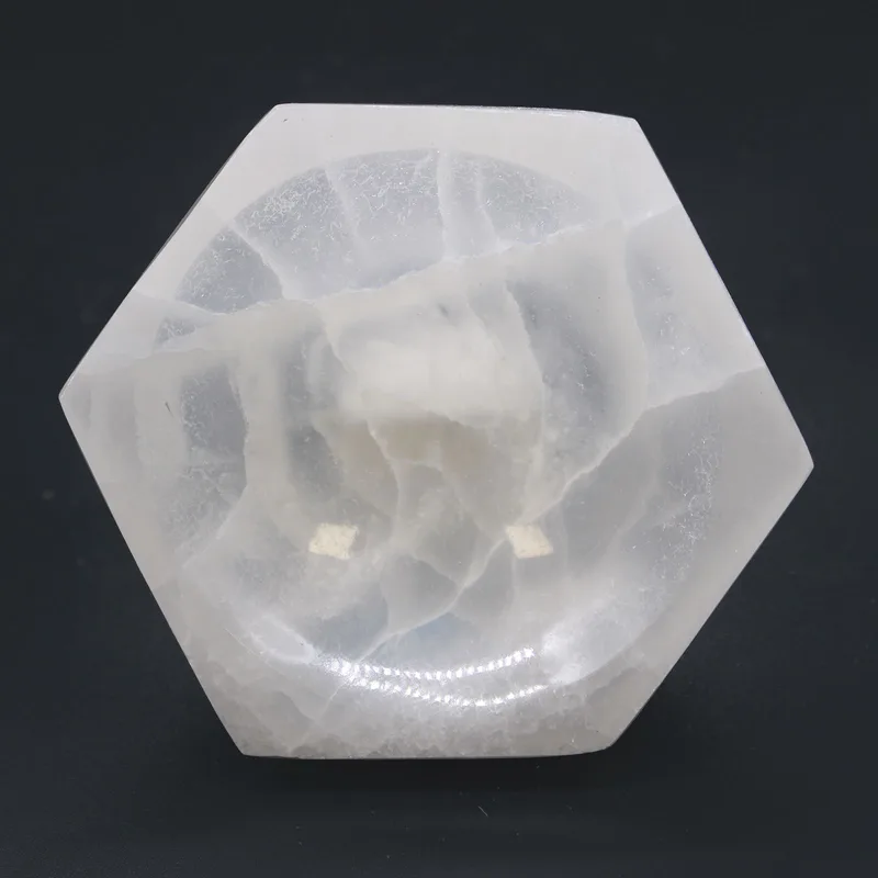 Selenite Hex Bowl 10cm — foto 3