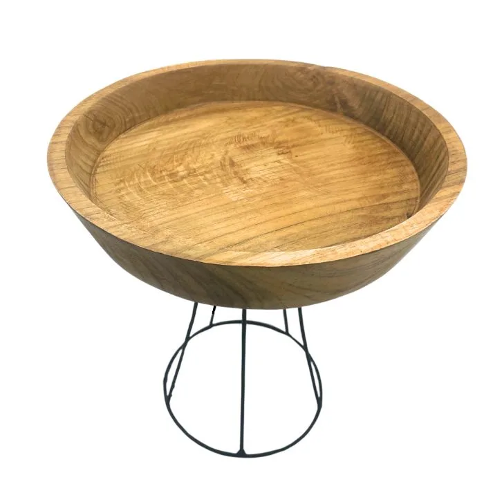Elevated Teak Bowl 20cm Large Tray