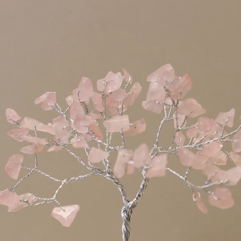 Gemstone Albero with Organite Base 80 Stone Rosa Quartz — foto 2