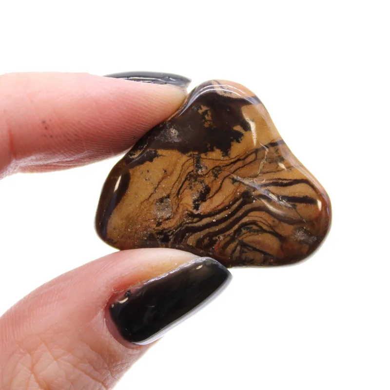 Bag of 12 Medium African Tumble Stones - Picture Nguni — foto 1