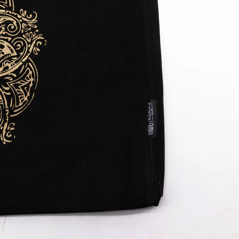 Oversized Tote Bag Chocolate Stonewash 14oz Freedom Hamsa — foto 2