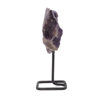 Mineral Specimen on Metal Stand - Amethyst — foto 4