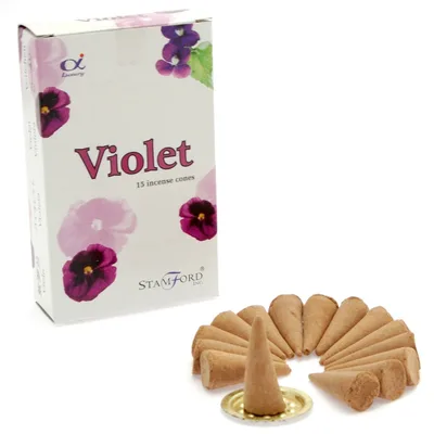 Violet Incenso Cones — foto 2