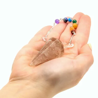 Orgonite Power Chakra Pendulum - Rosa Quartz — foto 1