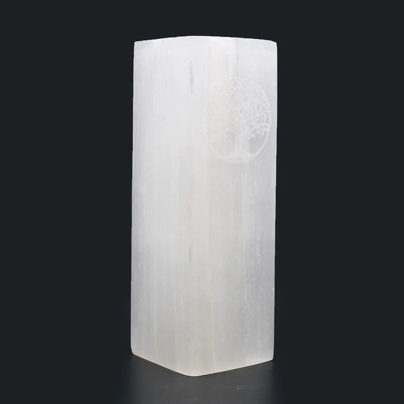 Selenite Block Lamp 25cm Albero of Life — foto 4