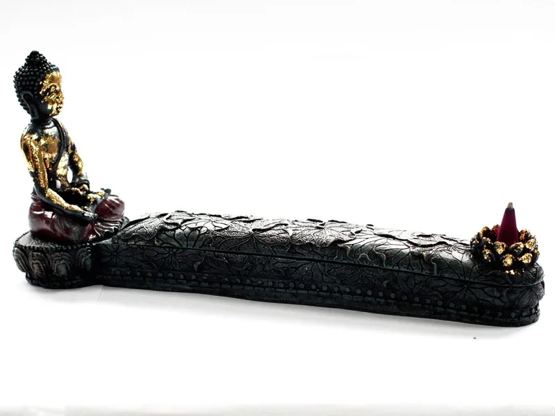 Antique Buddha Incenso Bruciatore & Scatola — foto 1