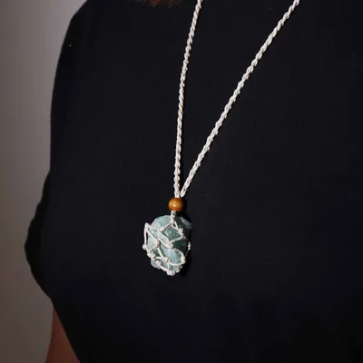 Crystal Gemstone Necklace Cord 45cm/18inch - Naturale — foto 1