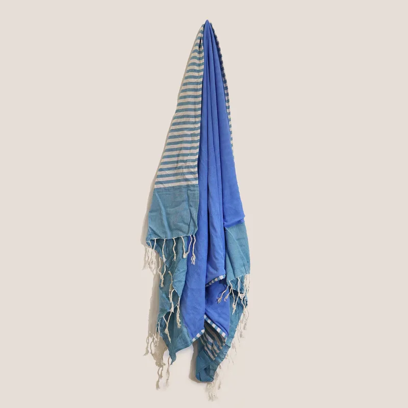 Cotton Pario Towel 100x180 cm Sky Blu — foto 3