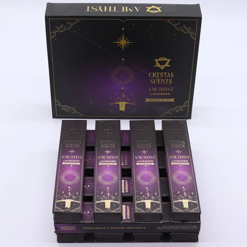Amethyst Crystal Scents Smudge Incenso - Lavanda — foto 1