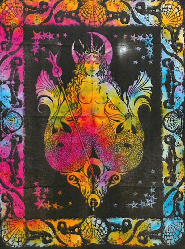 Arte Murale in Cotone - Sirena