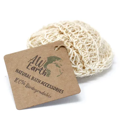 Sisal Sponge and Scrub - Soft Round Exfoliating Cushion — foto 1