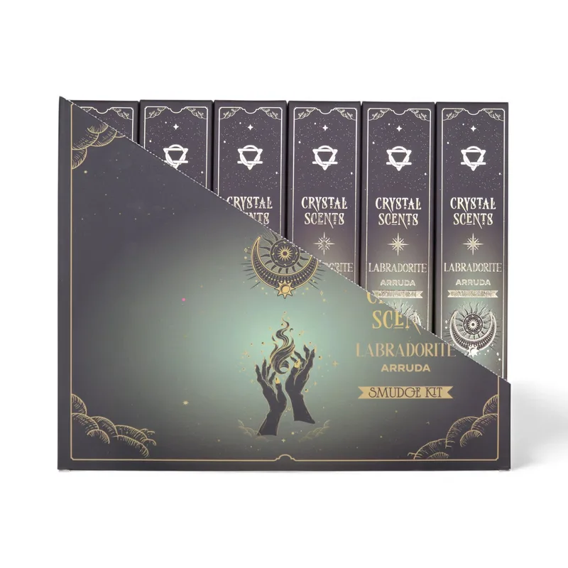 Labradorite Crystal Scents Smudge Incenso - Arruda — foto 3