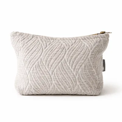 Nomad Sari Indian Jacquard Toiletry Bag Moonlit Weave