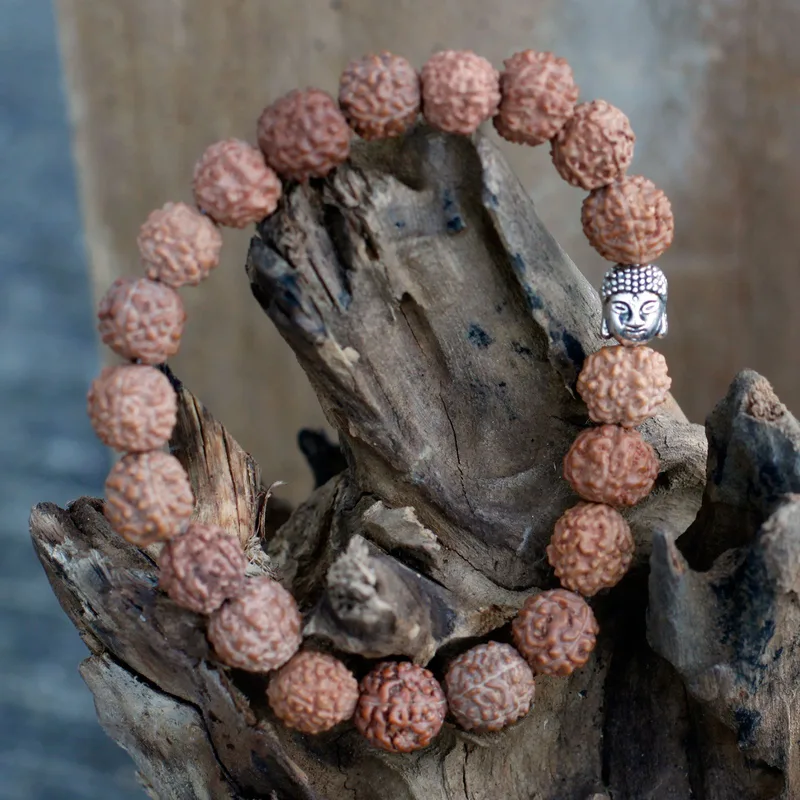 Rudraksha Buddah Bangle Mala - Brown — foto 2