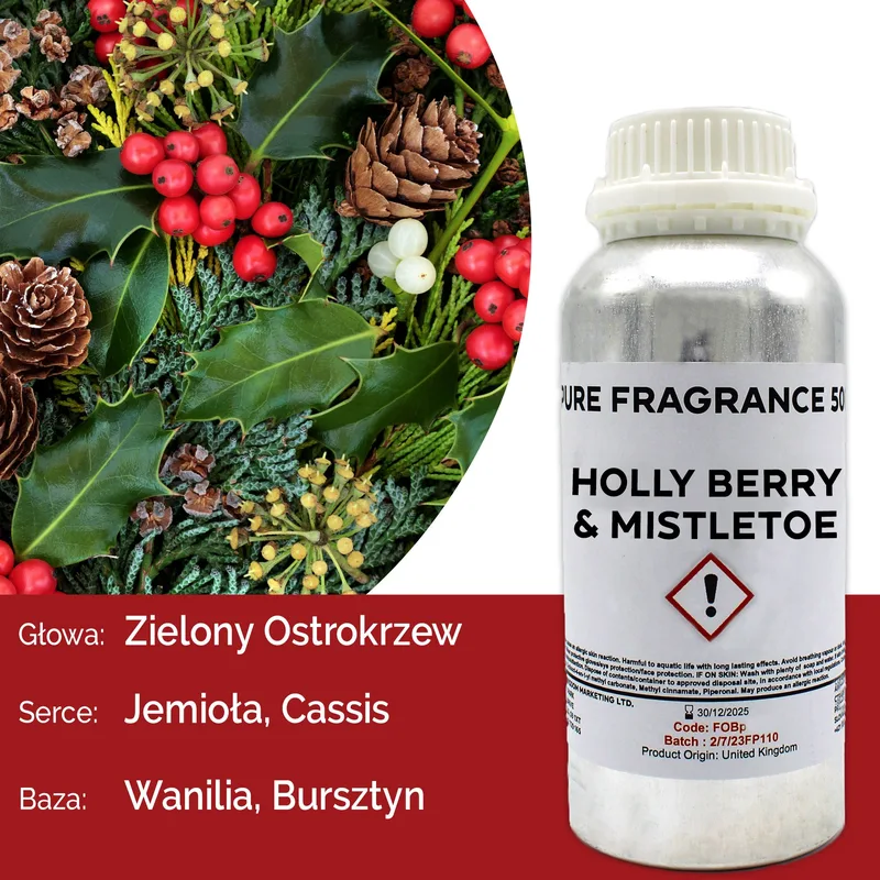 Holly Berry & Mistletoe Puro Profumo Olio 500ml — foto 4