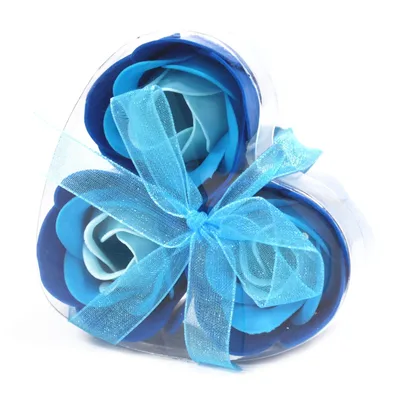 Set di 3 Saponi Fiore Cuore - Scatola con Lavanda e Rose — foto 2