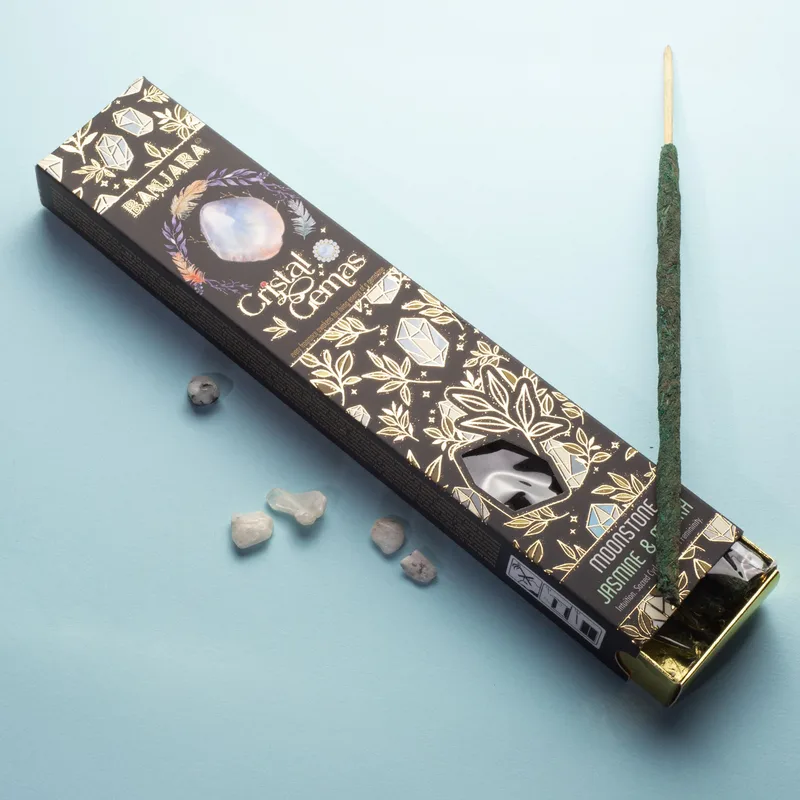 Banjara Cristal Gemas Incenso Sticks - Moonstone Gelsomino & Myrrh