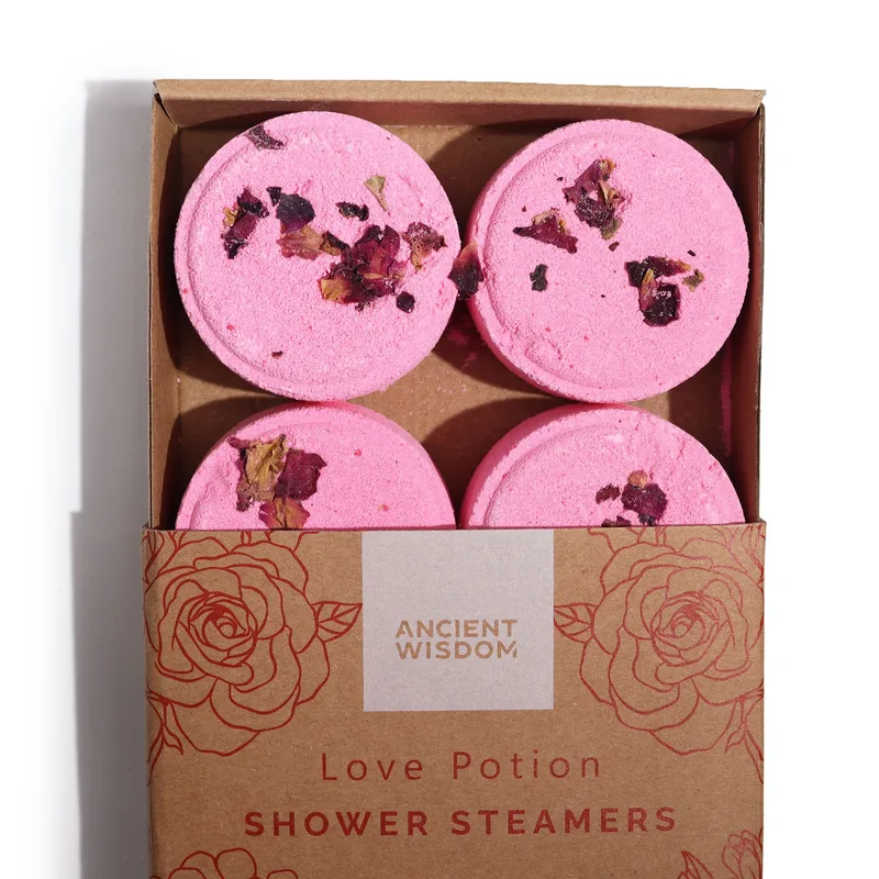Zen Shower Steamers - Therapy Wellness Quartet - Love Potion (Pinky Red)