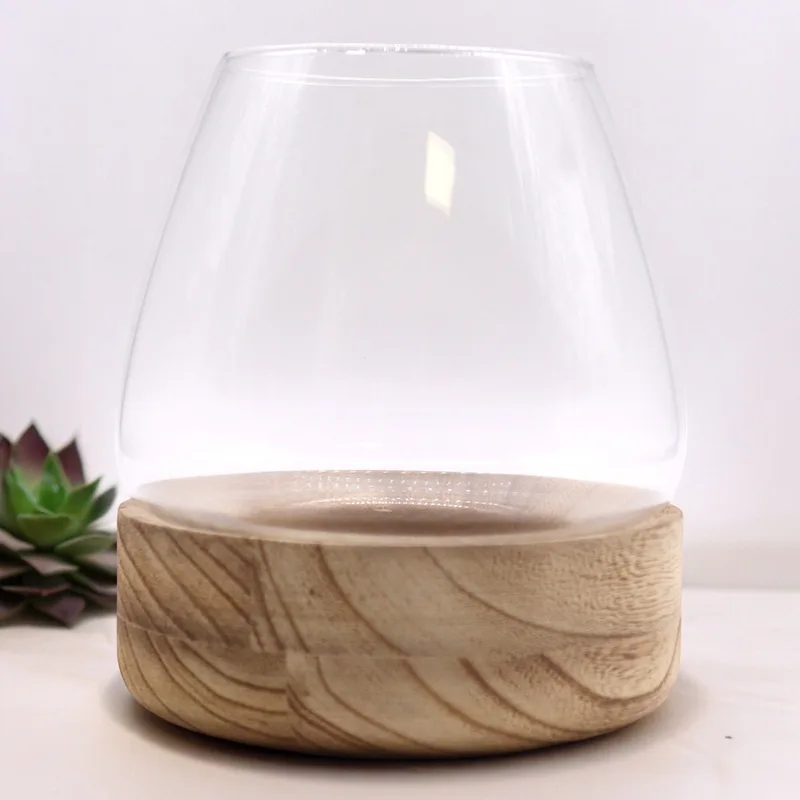 Large Terarium on Naturale Tung Legno 17x19cm