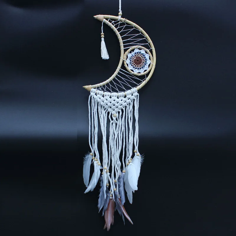 Protection Dream Cather Macrame Moon Assorted Colours — foto 1