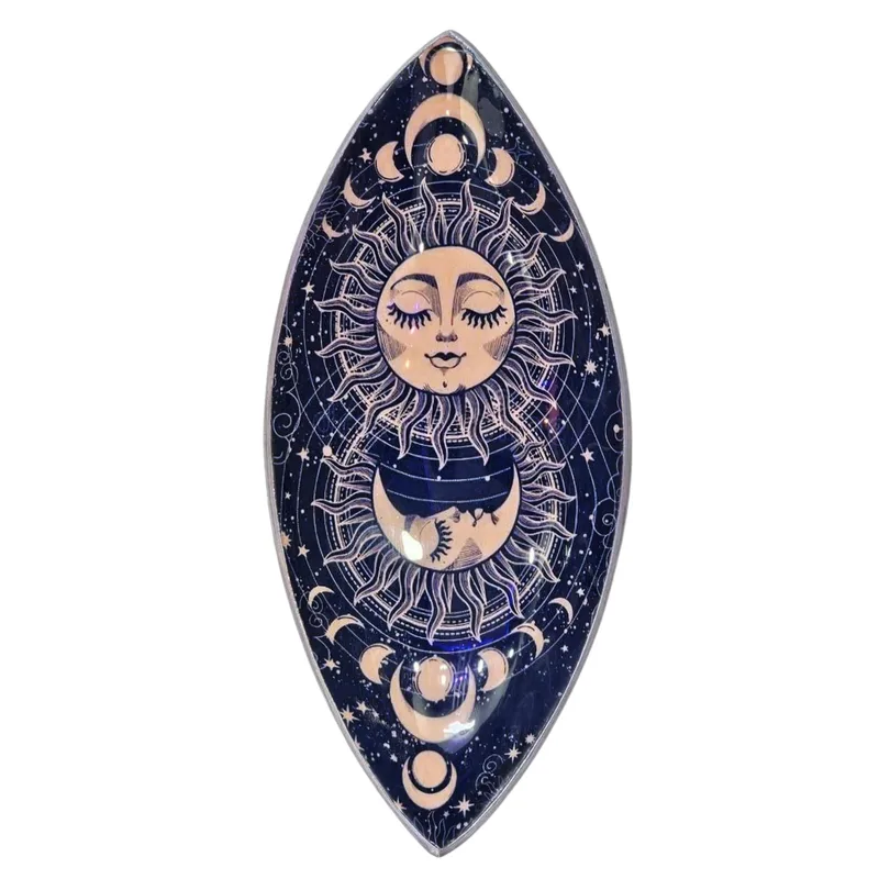 Enamel Incenso Bowl Aluminum Pink Sun & Moon
