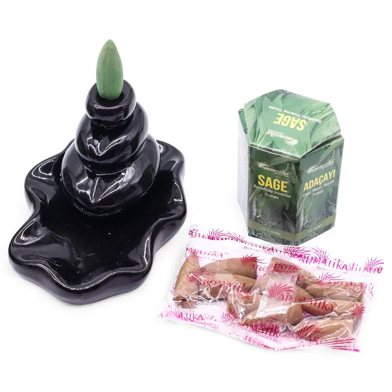 Masala Backflow Incenso pack of 10 Sage — foto 4